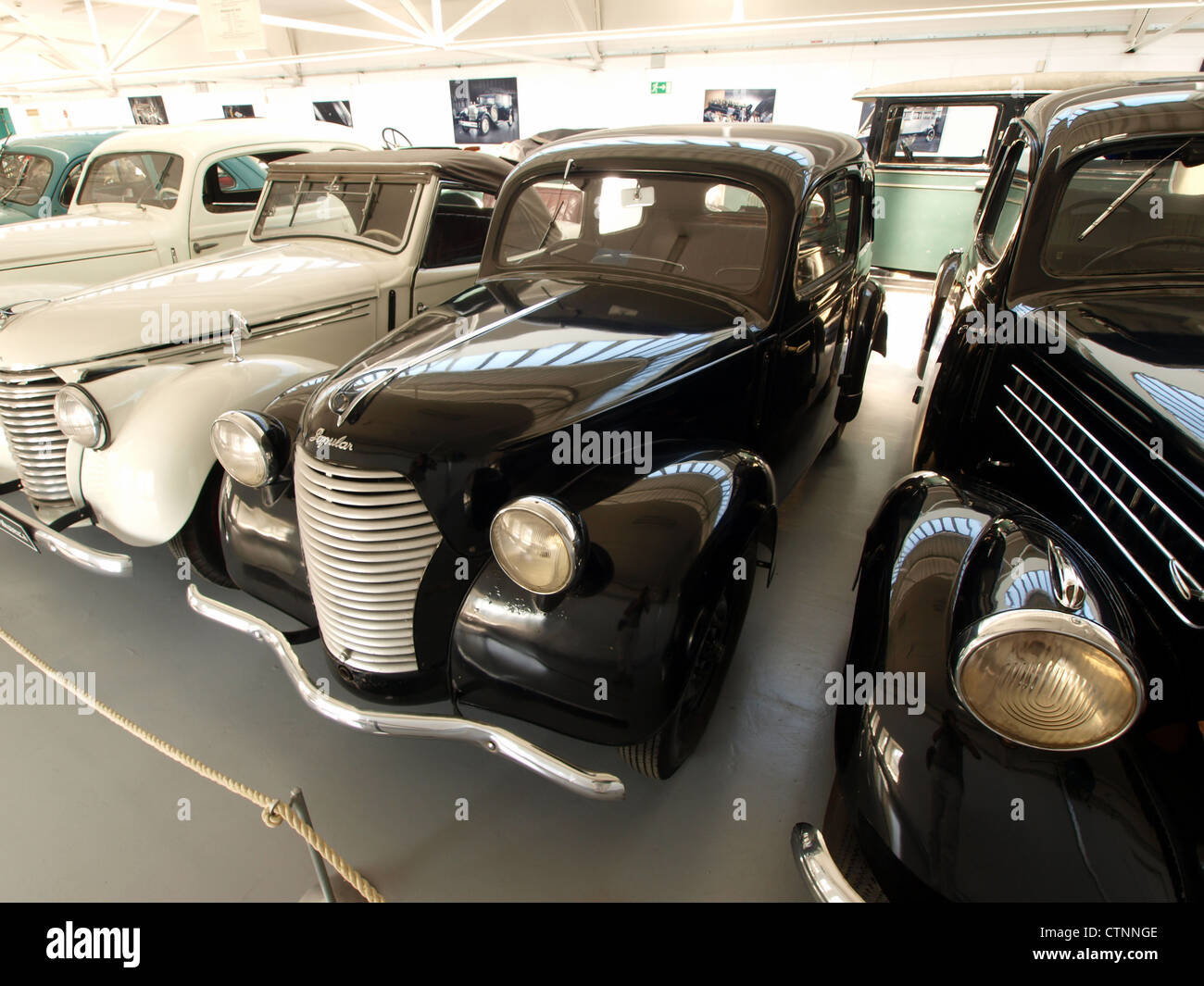 The 1939 Skoda Popular 995 type 937 is displayed at the Skoda Museum ...