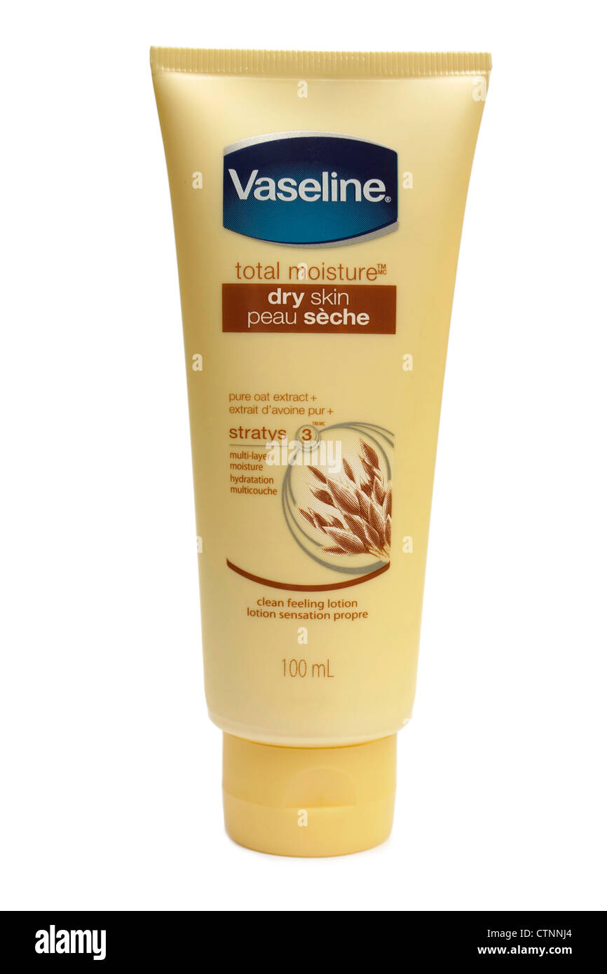 Vaseline Tube, Dry Skin, Stratys 3 - Stock Image