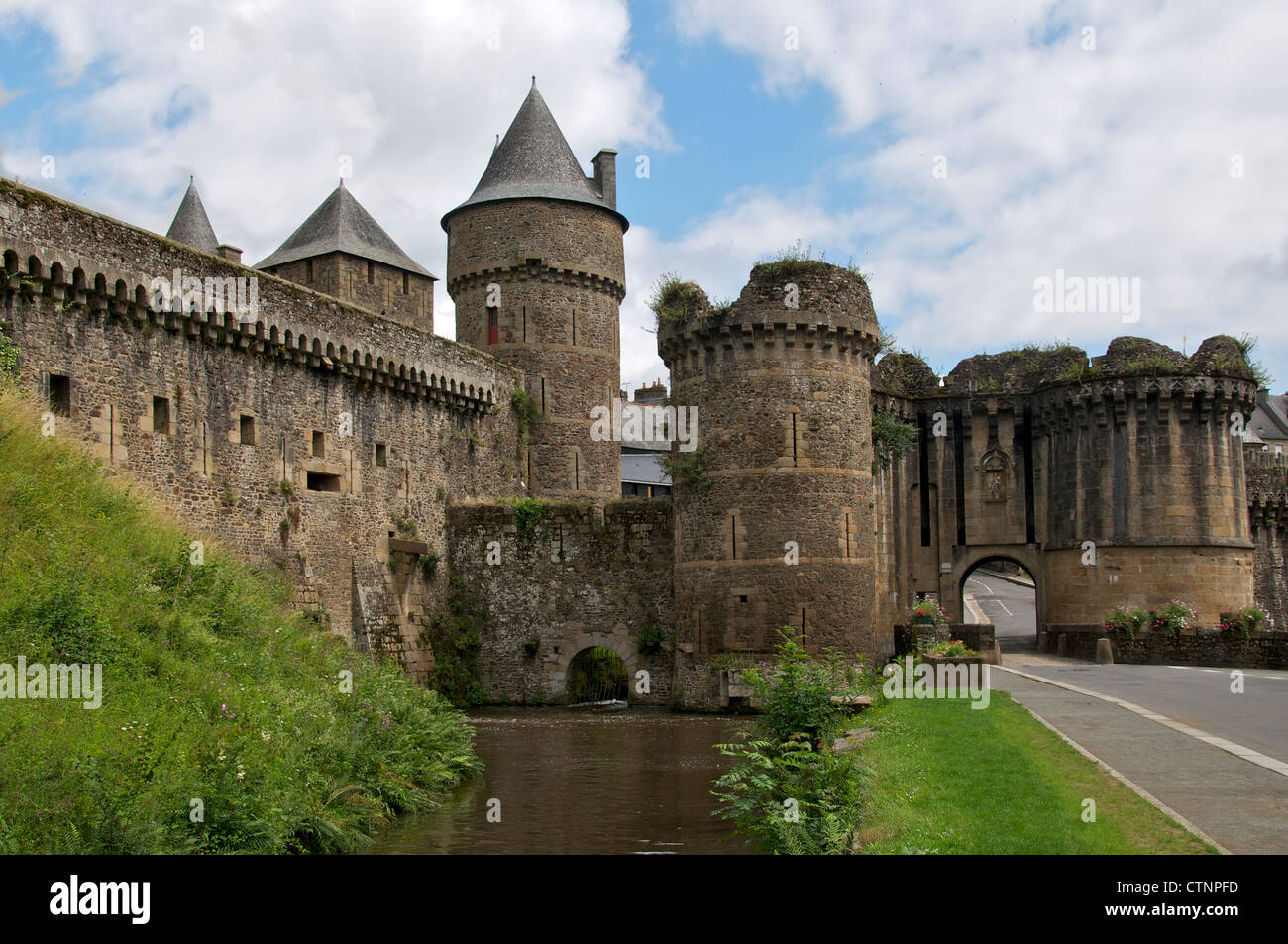 Fougeres Castle Brittany France Stock Photo