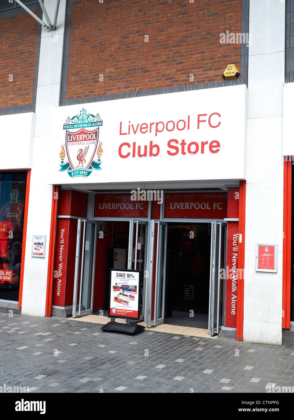 Liverpool Football Club store in Liverpool UK Stock Photo
