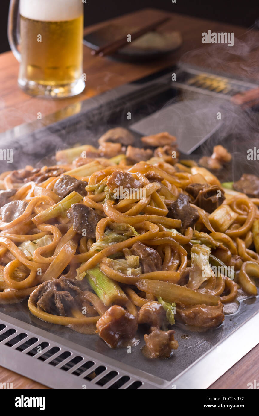 Tsuyama Horumon Udon Stock Photo