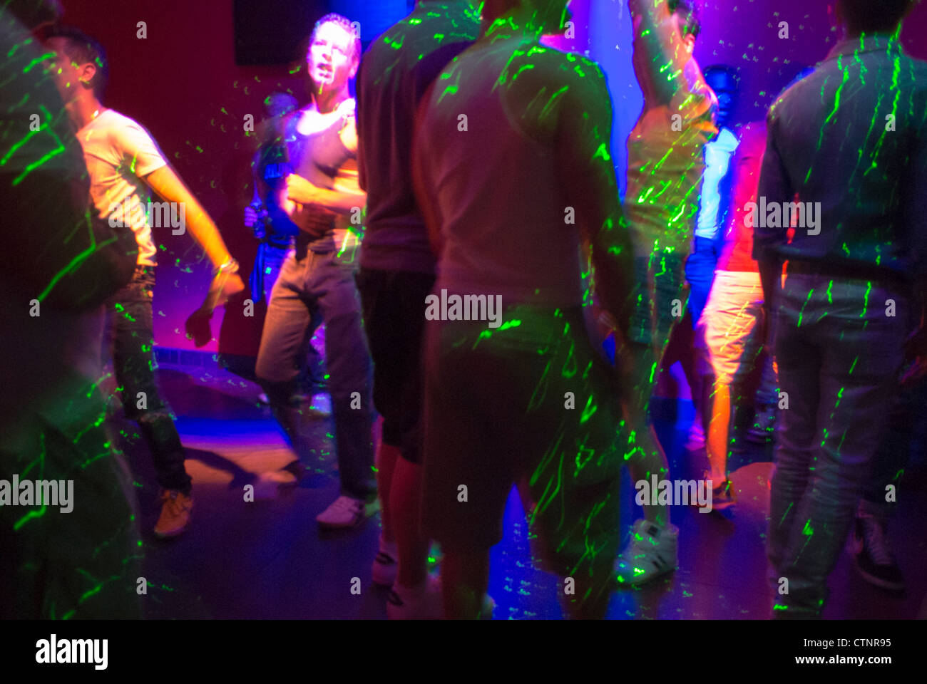 Gay men dancing dance floor hires stock photography and