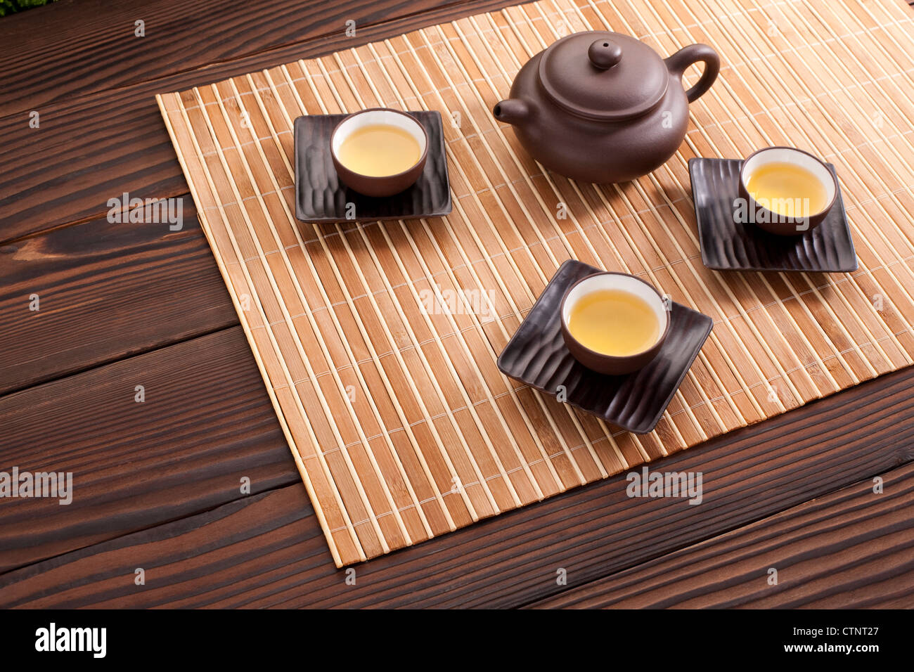 Chinese Tea and tea set Stock Photo - Alamy