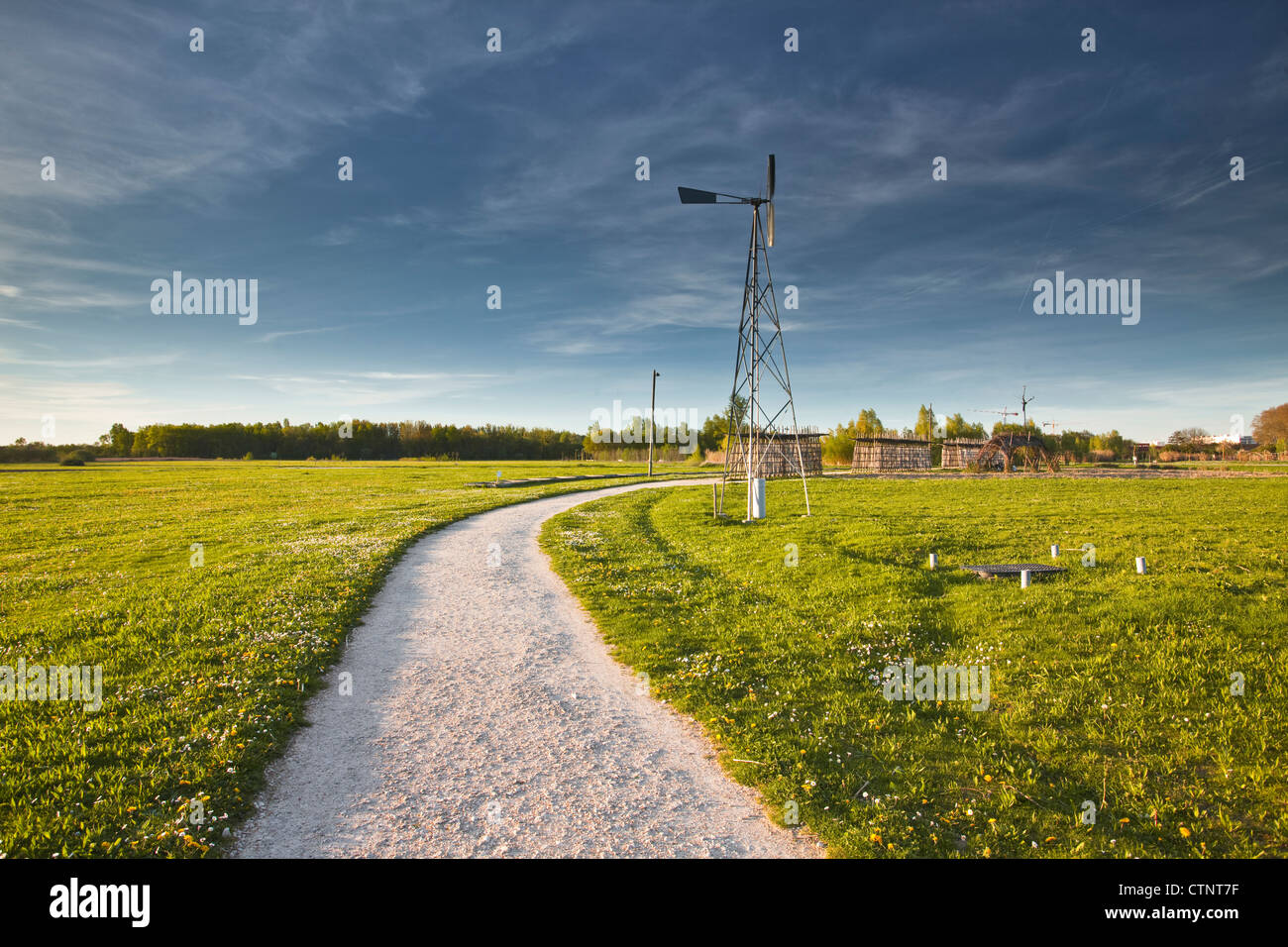 La Gloriette park in the city of Tours Stock Photo