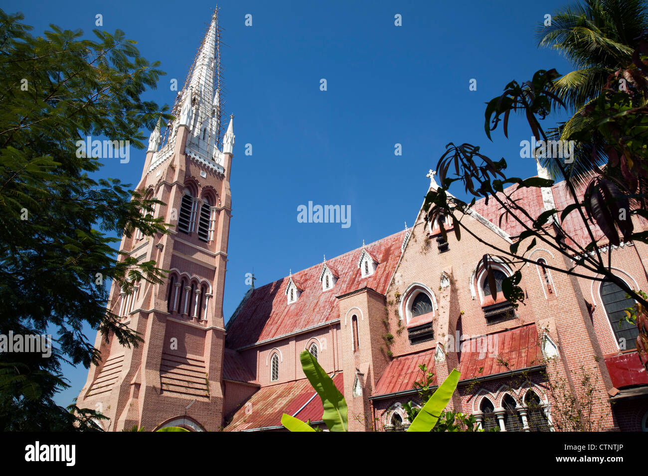 Holy Trinity Anglican church, Yangon, Myanmar Stock Photo