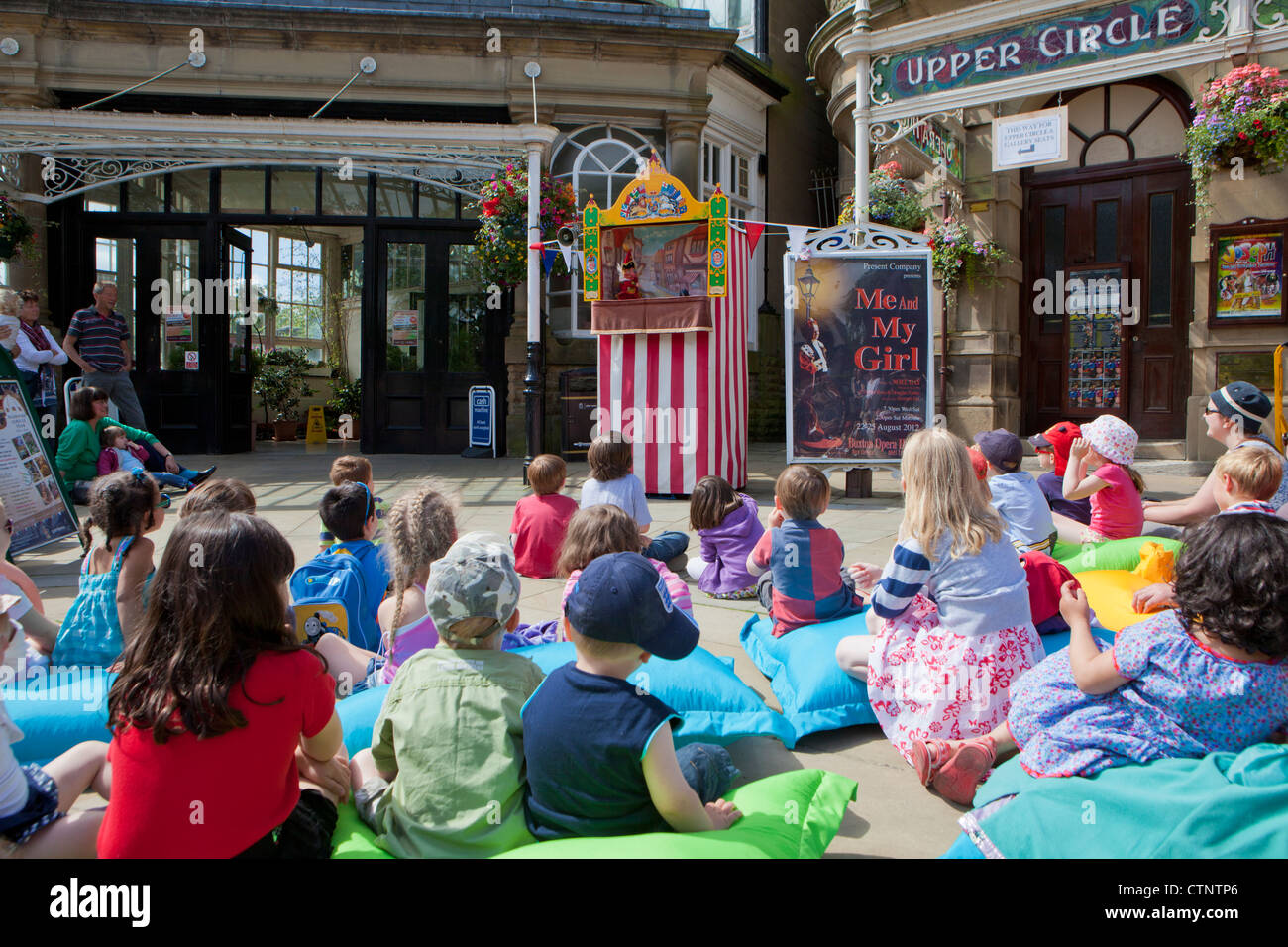 A Punch and Judy performance at the Buxton Puppet Festival, Buxton