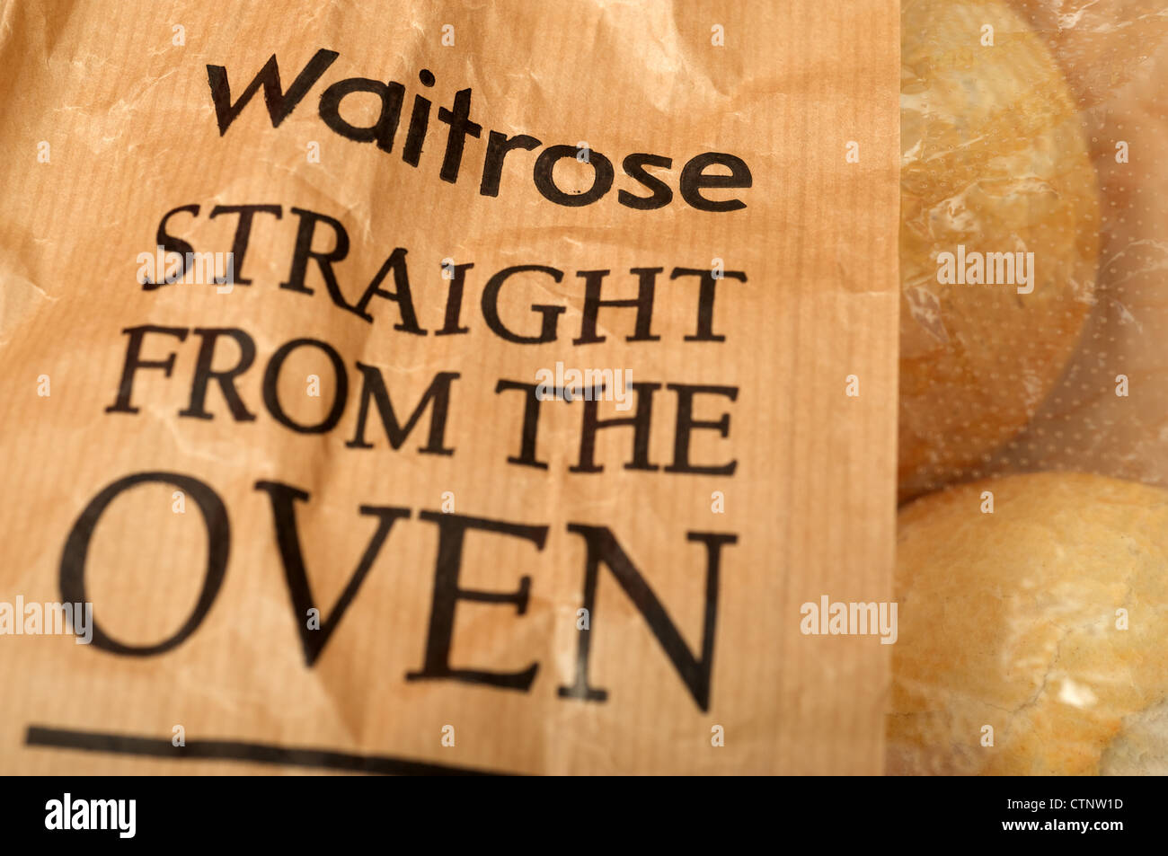 Waitrose fresh bread rolls Stock Photo Alamy