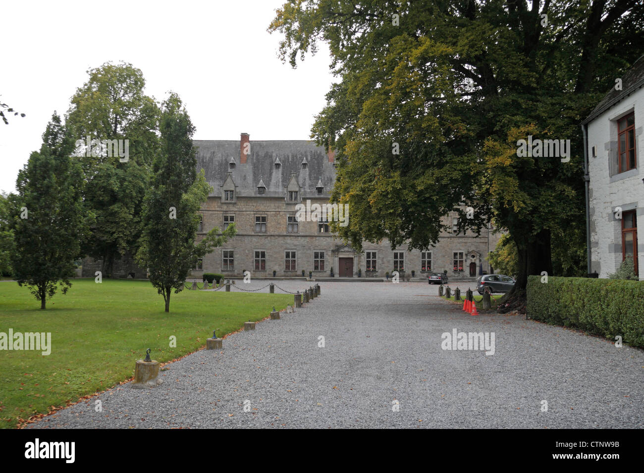 The Chateau des Princes de Chimay, in Chimay, Wallonia, Belgium. Stock Photo