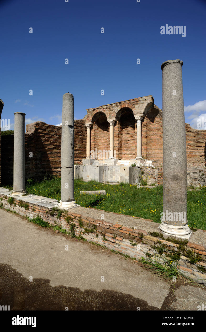 Italy, Rome, Ostia Antica, roman house of Cupid and Psyche (domus di Amore e Psiche) Stock Photo