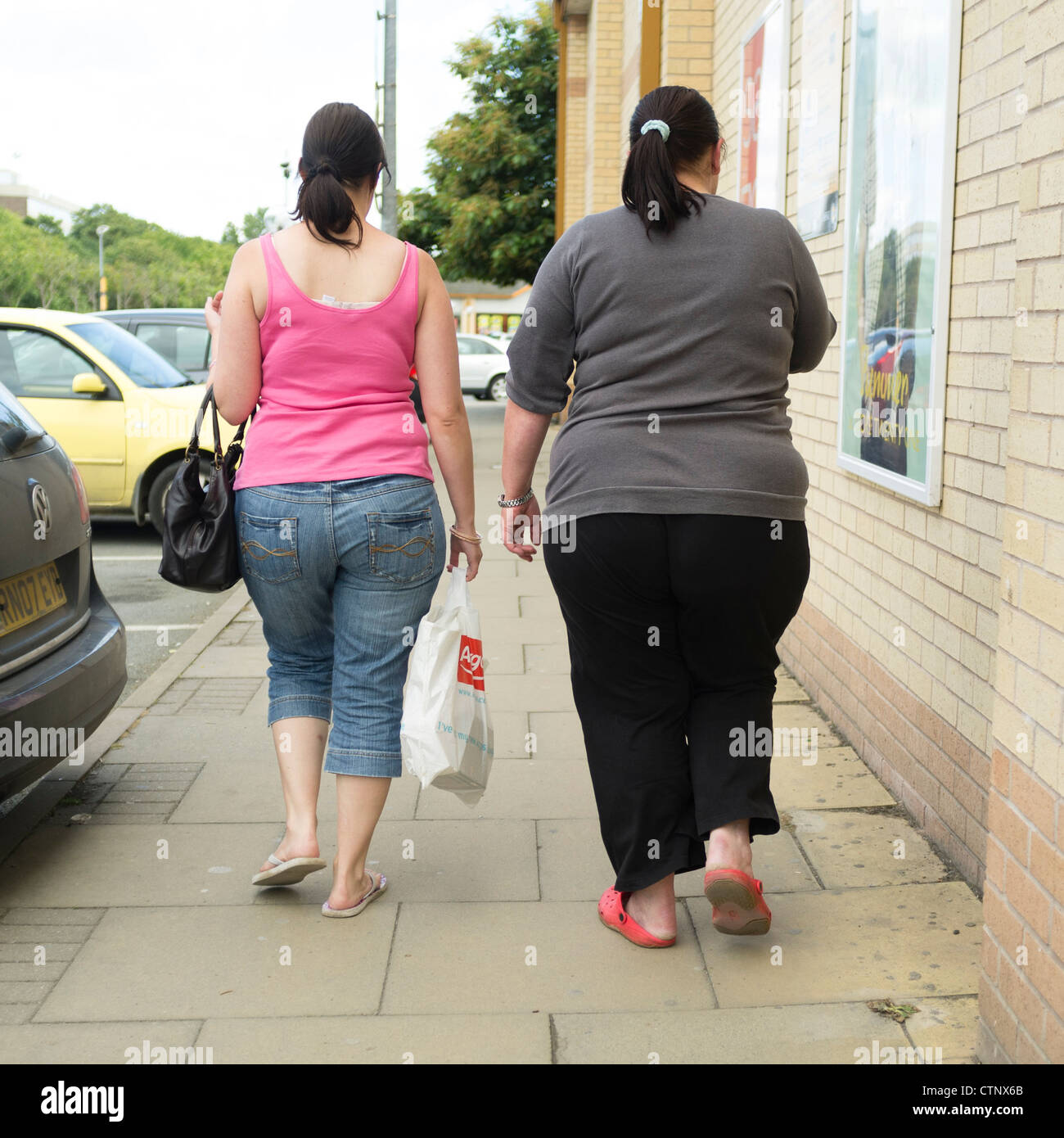 Rear view bum bottom large back fat hi-res stock photography and images -  Alamy