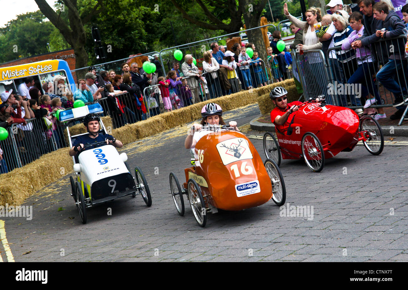 Pedal Car Grand Prix running through the New Forest Market Town of