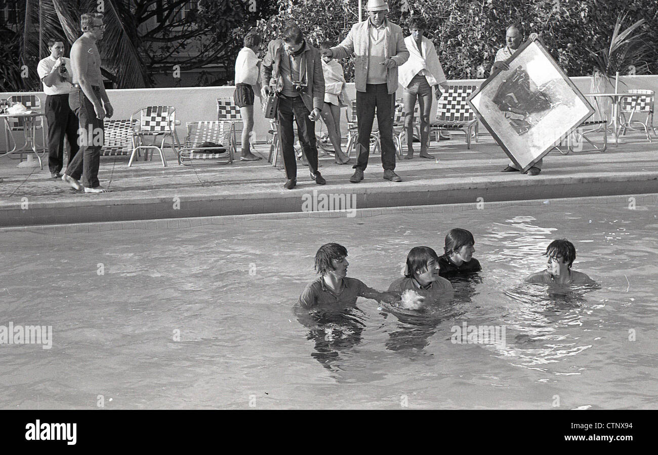 The Beatles Filming Help At The Nassau Beach Hotel In The Bahamas On 23rd February 1965 Stock Photo Alamy