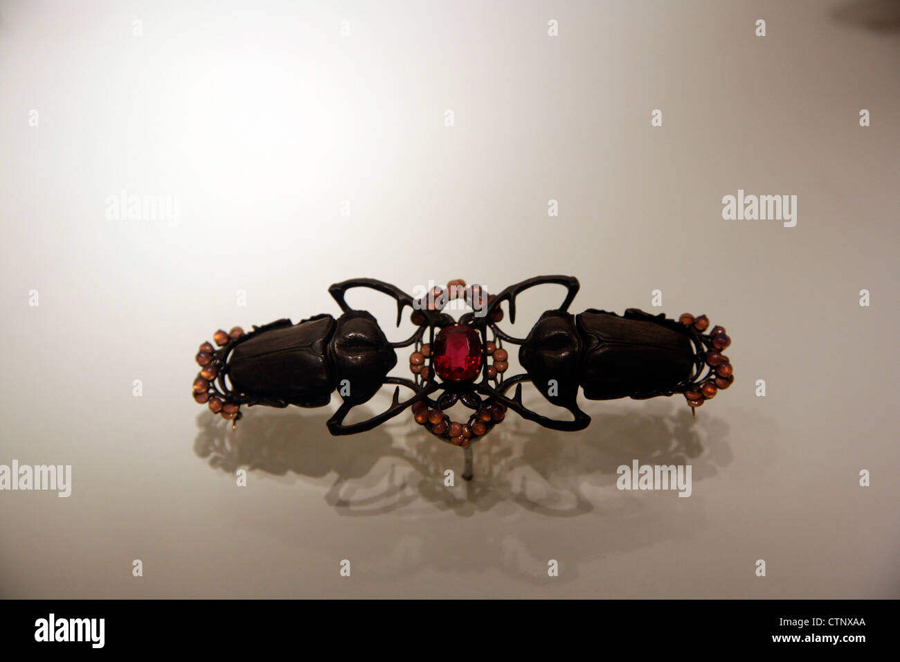 Rene Lalique Exhibit at Gulbenkian Museum Gallery in Lisbon - Portugal Stock Photo