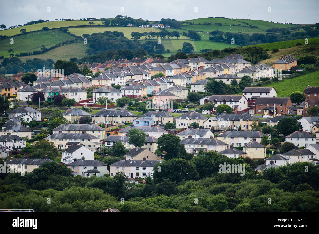 Penparcau, social housing council houses estate, on the outskirts of