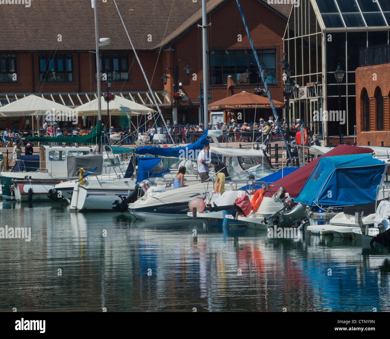The Waterfront, Sovereign Harbour, Eastbourne, East Sussex, England, UK Stock Photo