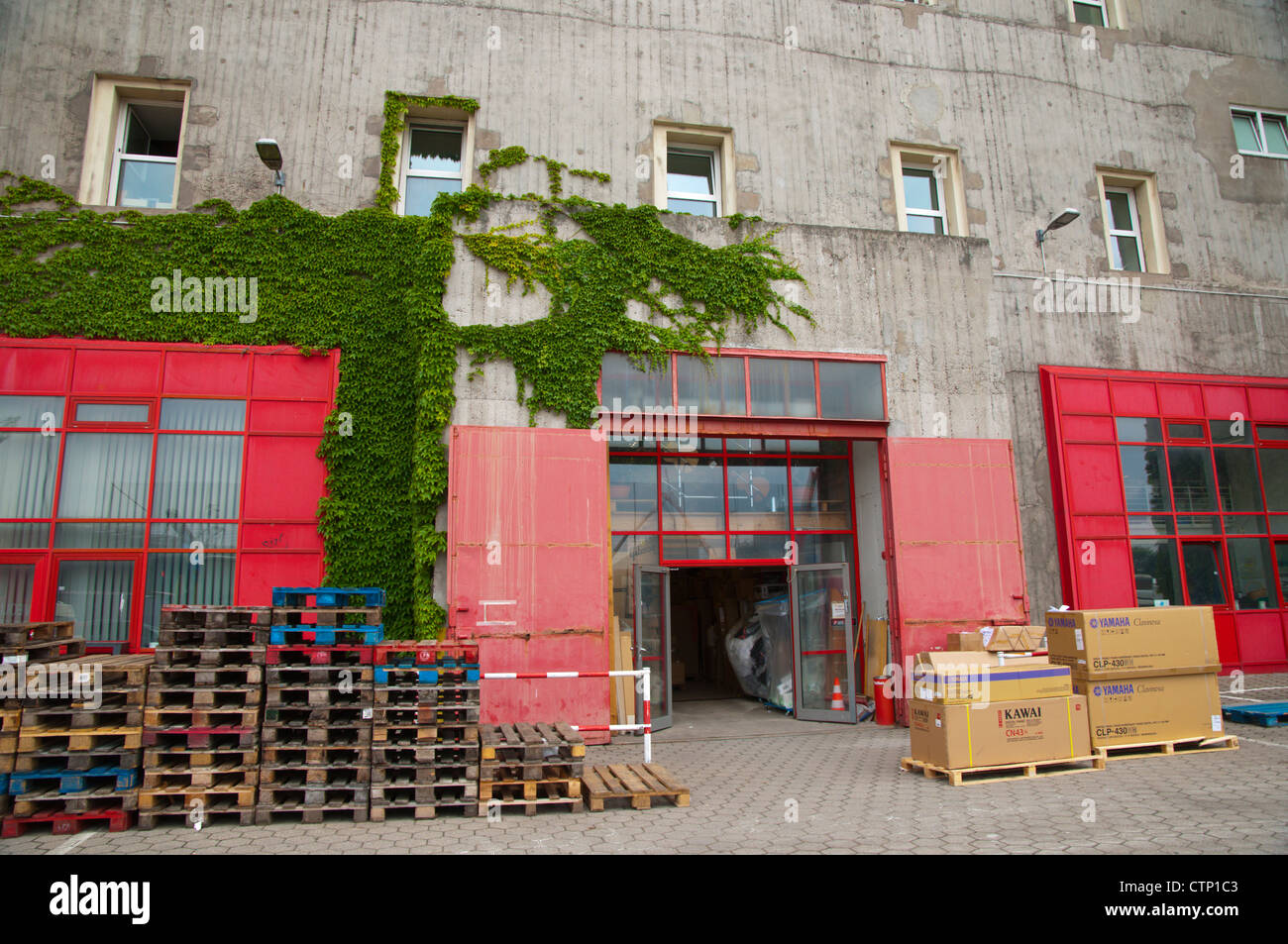 Flakturm IV bunker blockhouse from WW2 exterior Sankt Pauli district