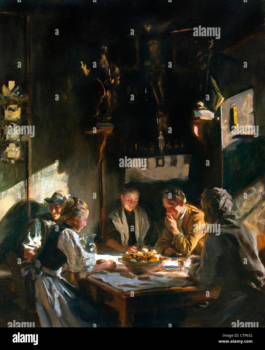 Tyrolese Interior ( Austria ) 1915  John Singer Sargent  American United States of America Stock Photo