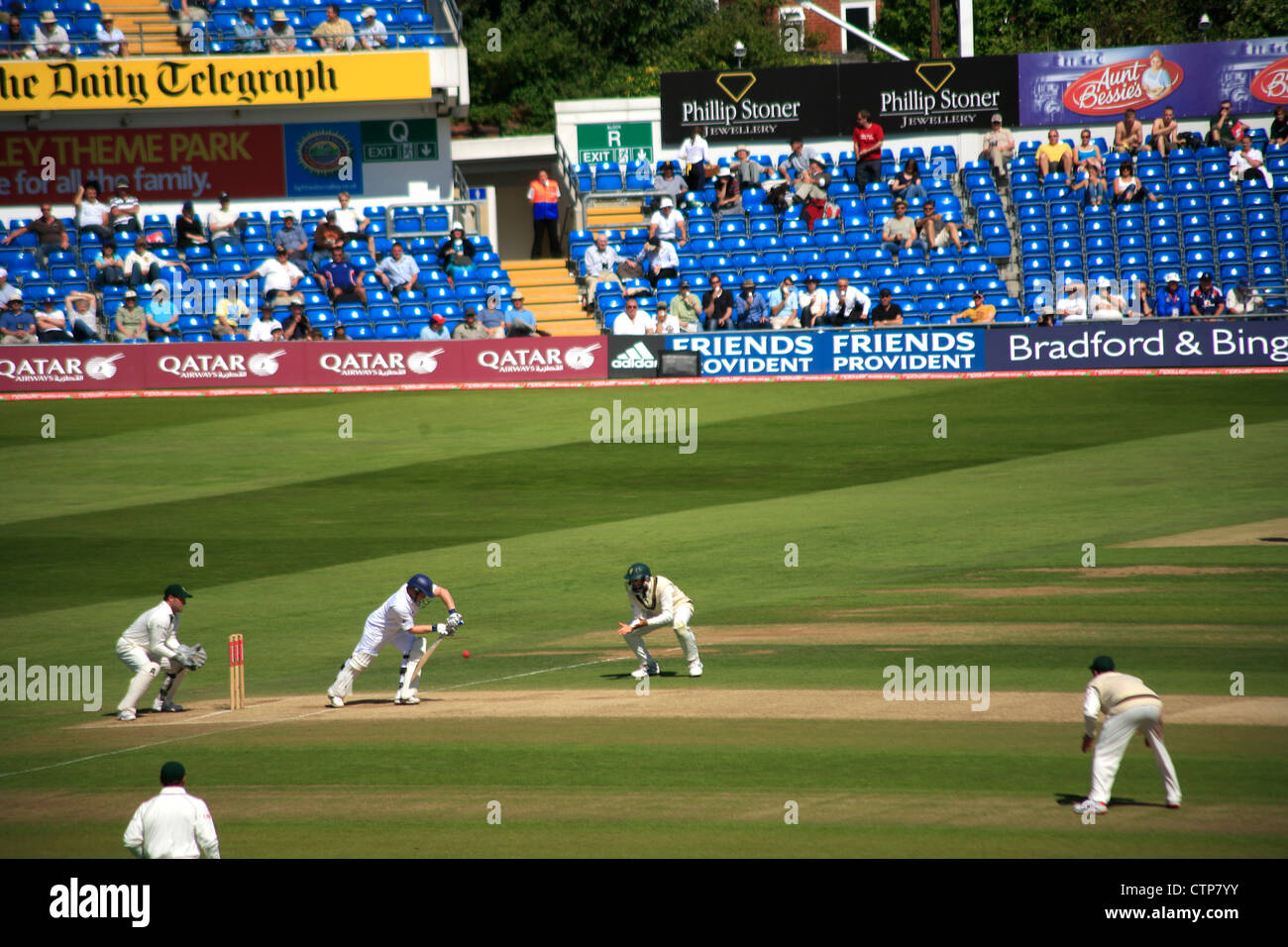 Cricket Test match between England and South Africa played at Headingly Cricket Ground, Yorkshire, England, UK 21 07 2008 Stock Photo