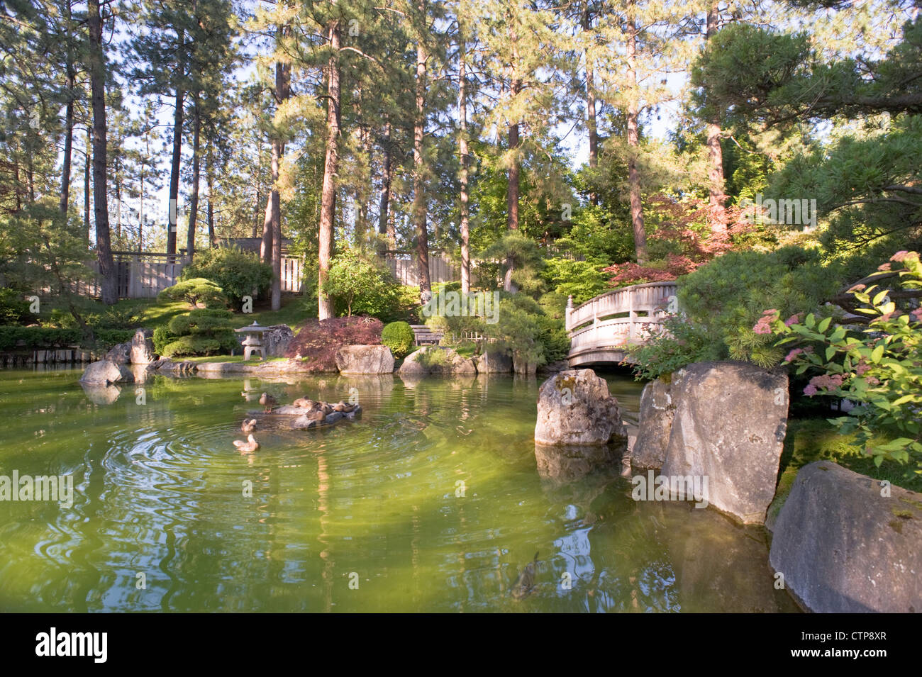 The Restful Nishinomiya Japanese Garden At Manito Park And