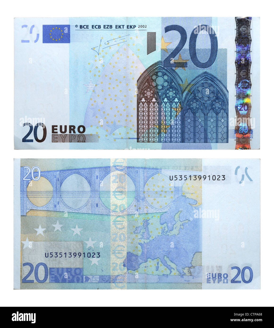 note 20 Euro Stock Photo