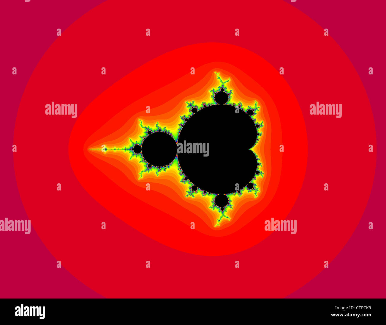 Mandelbrot set, fractal pattern Stock Photo