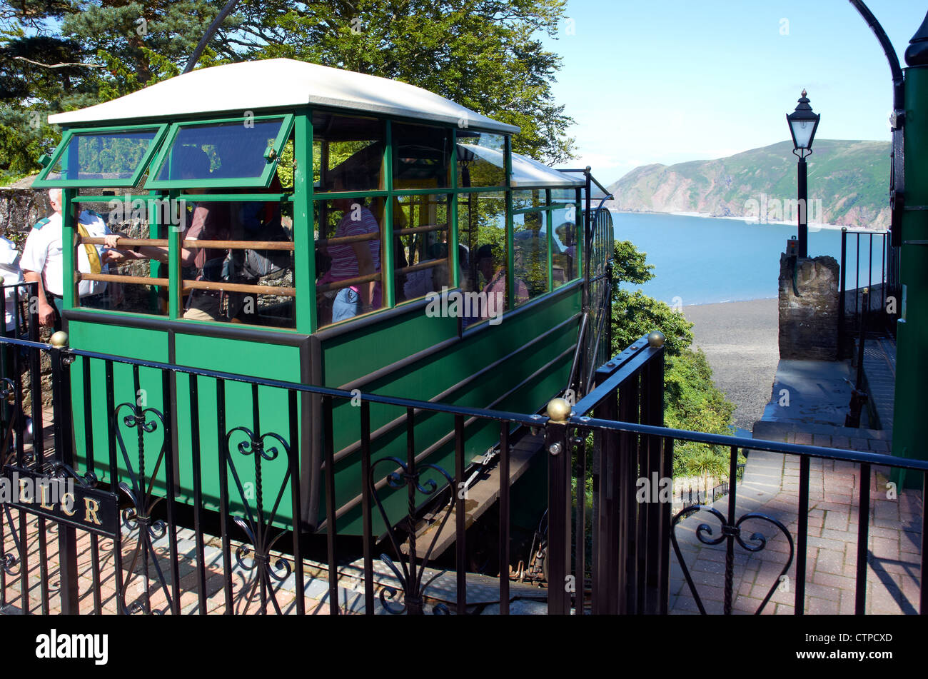 Lynton and Lynmouth Cliff Railway linking the 2 towns. Pics show upper