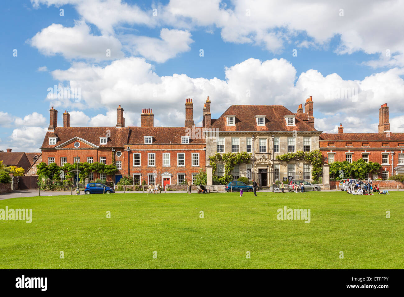 Mompesson House, an 18th century house in classic Queen Anne style in Cathedral Close, Salisbury, Wiltshire, England, UK Stock Photo