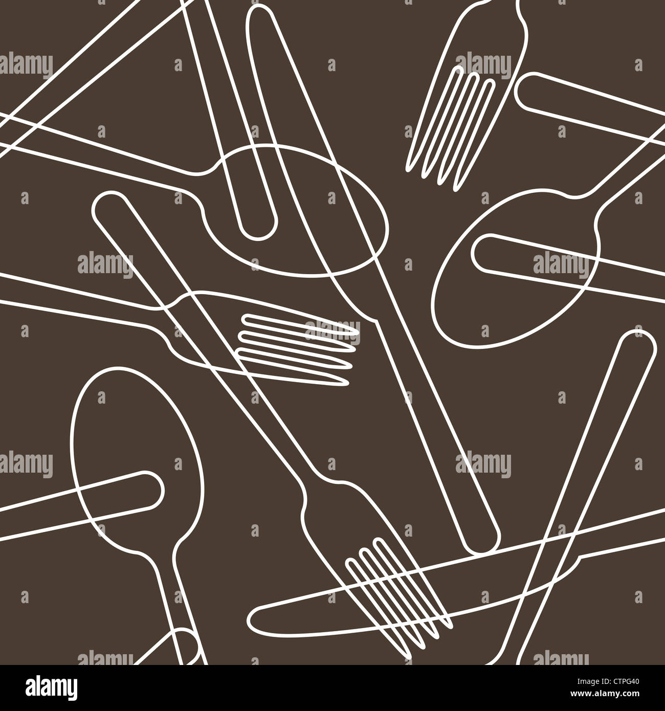 Cutlery pattern repeat hires stock photography and images Alamy