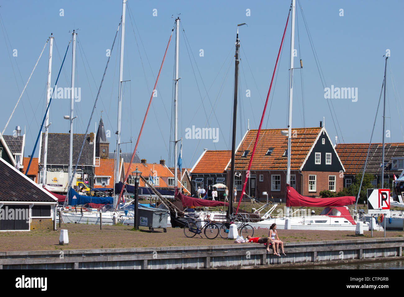 Marken fishing village, The Netherlands Stock Photo Alamy