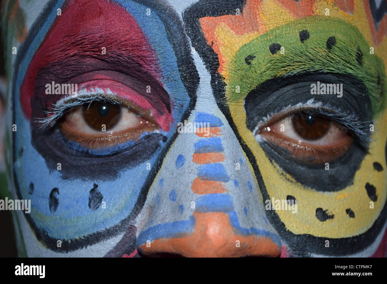 Ethnic Face Paints Stock Photo - Alamy