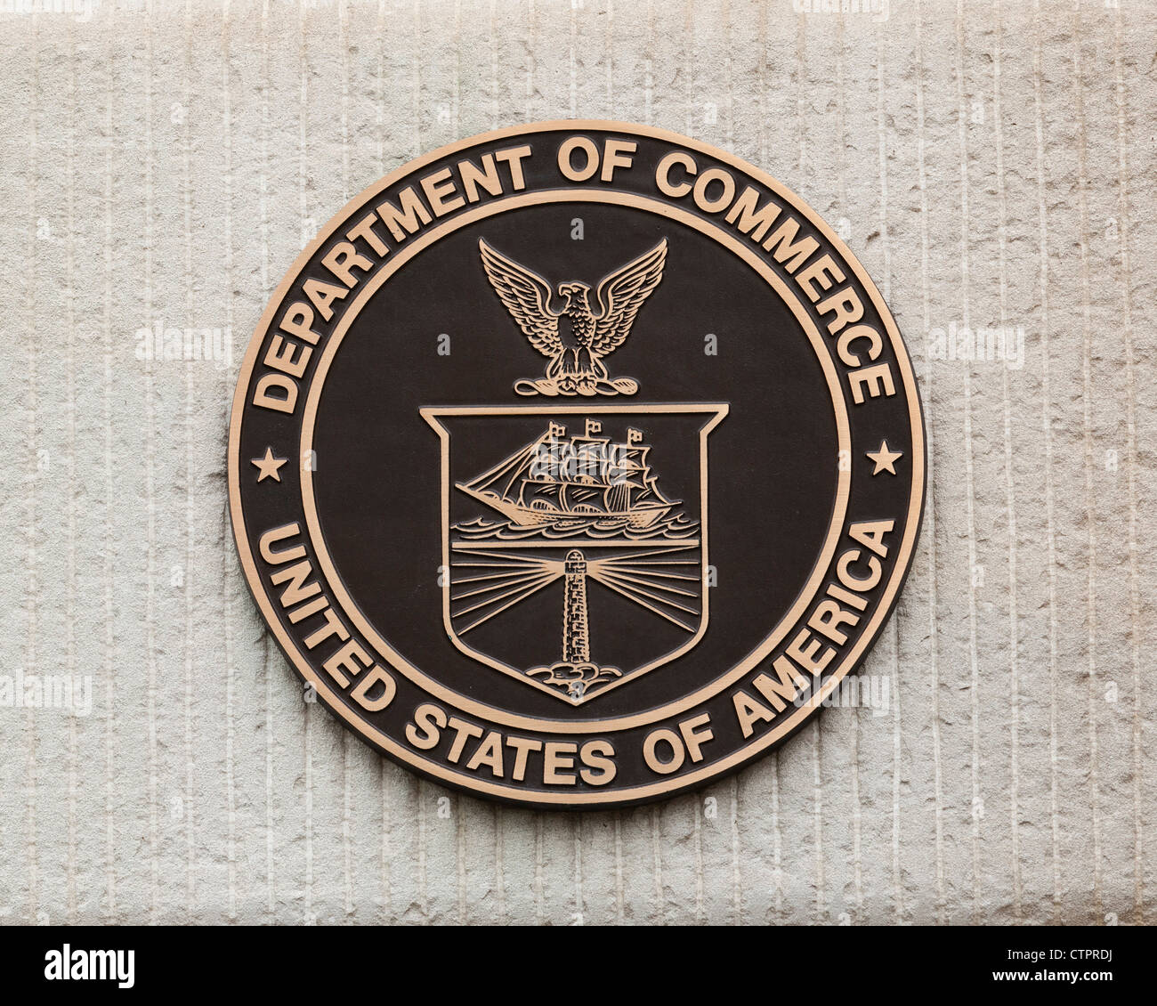 US Department of Commerce seal Stock Photo