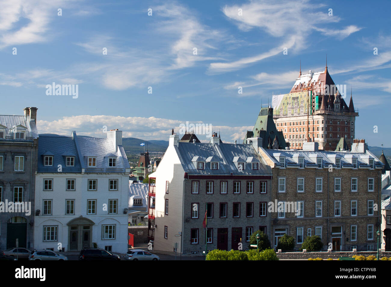 Downtown Quebec City Canada - Fairmont Le Chateau Frontenac In Downtown Quebec City Canada Stock Photo Alamy