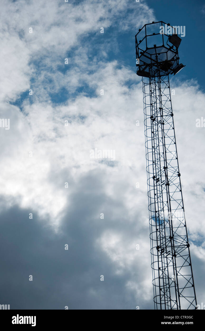 industrial Light tower mast Stock Photo Alamy