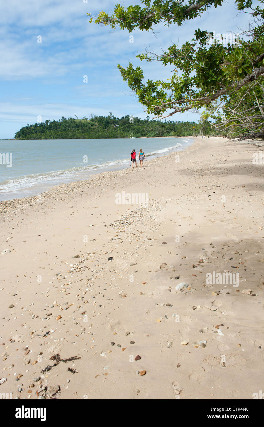Beach at Bingil Bay of Mission Beach, Cassowary Coast, North Queensland