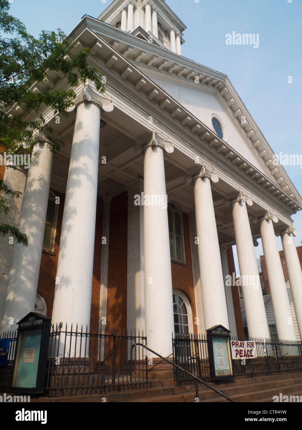 exterior of United Methodist Church Yale New Haven Stock Photo Alamy