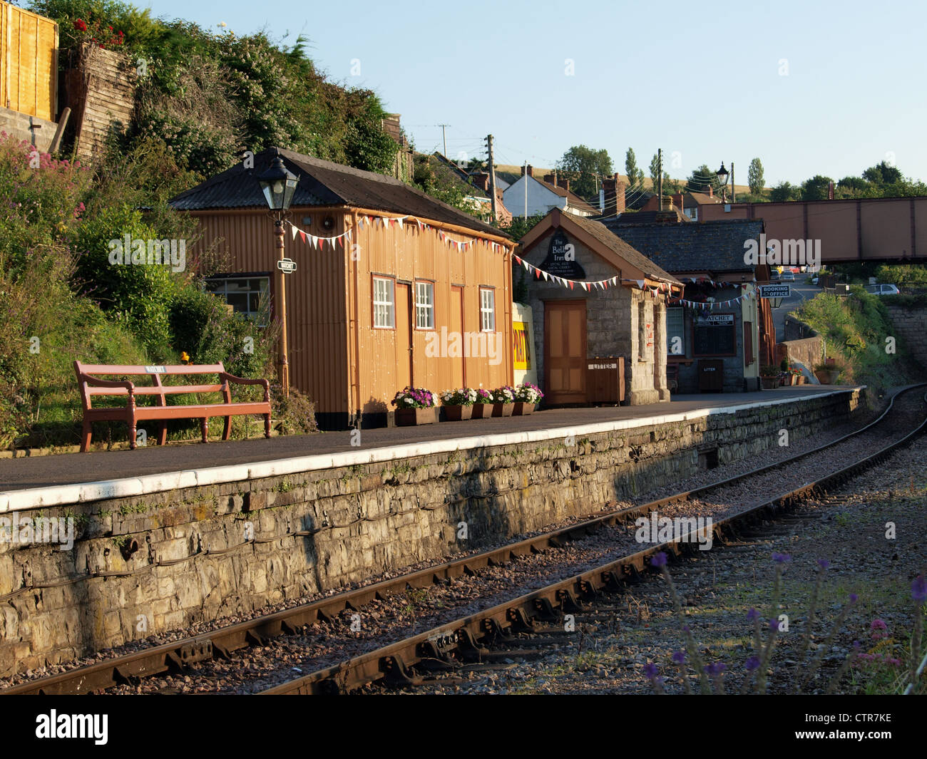 Watchet Station on the West Somerset Steam Railway. Somerset. UK Stock Photo