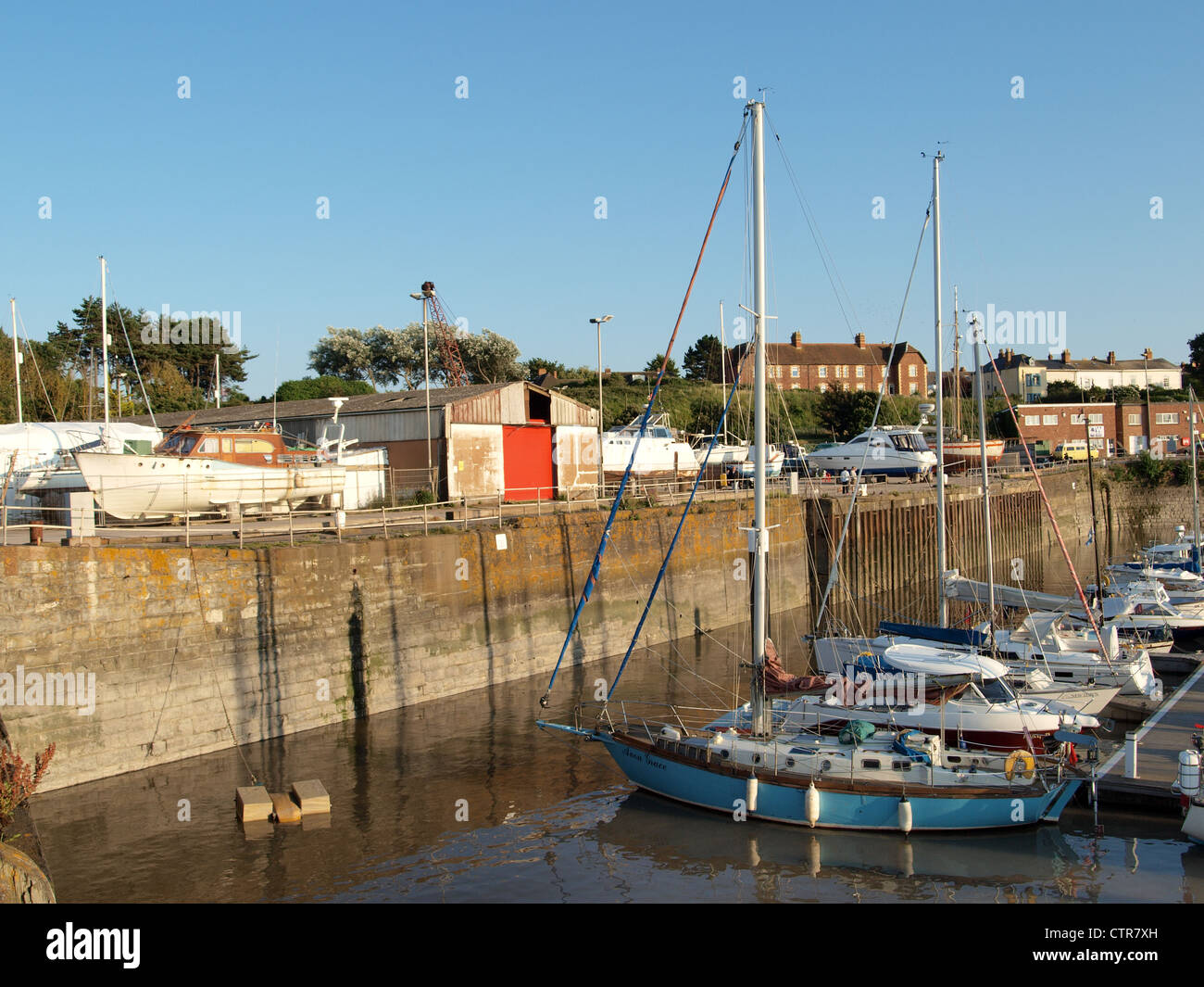 Watchet Harbour. Somerset. UK Stock Photo