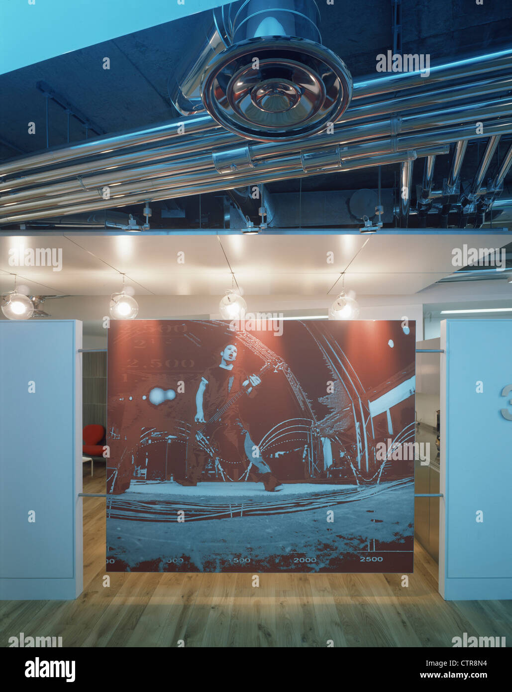emi offices lift lobby and tea point on third floor Stock Photo - Alamy