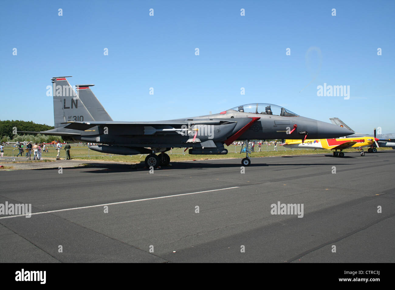 Lakenheath based US AIr Force F-15E Strike Eagle Stock Photo