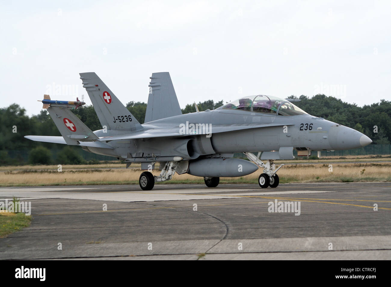 Swiss Air Force F-18 Hornet fighter jet Stock Photo - Alamy