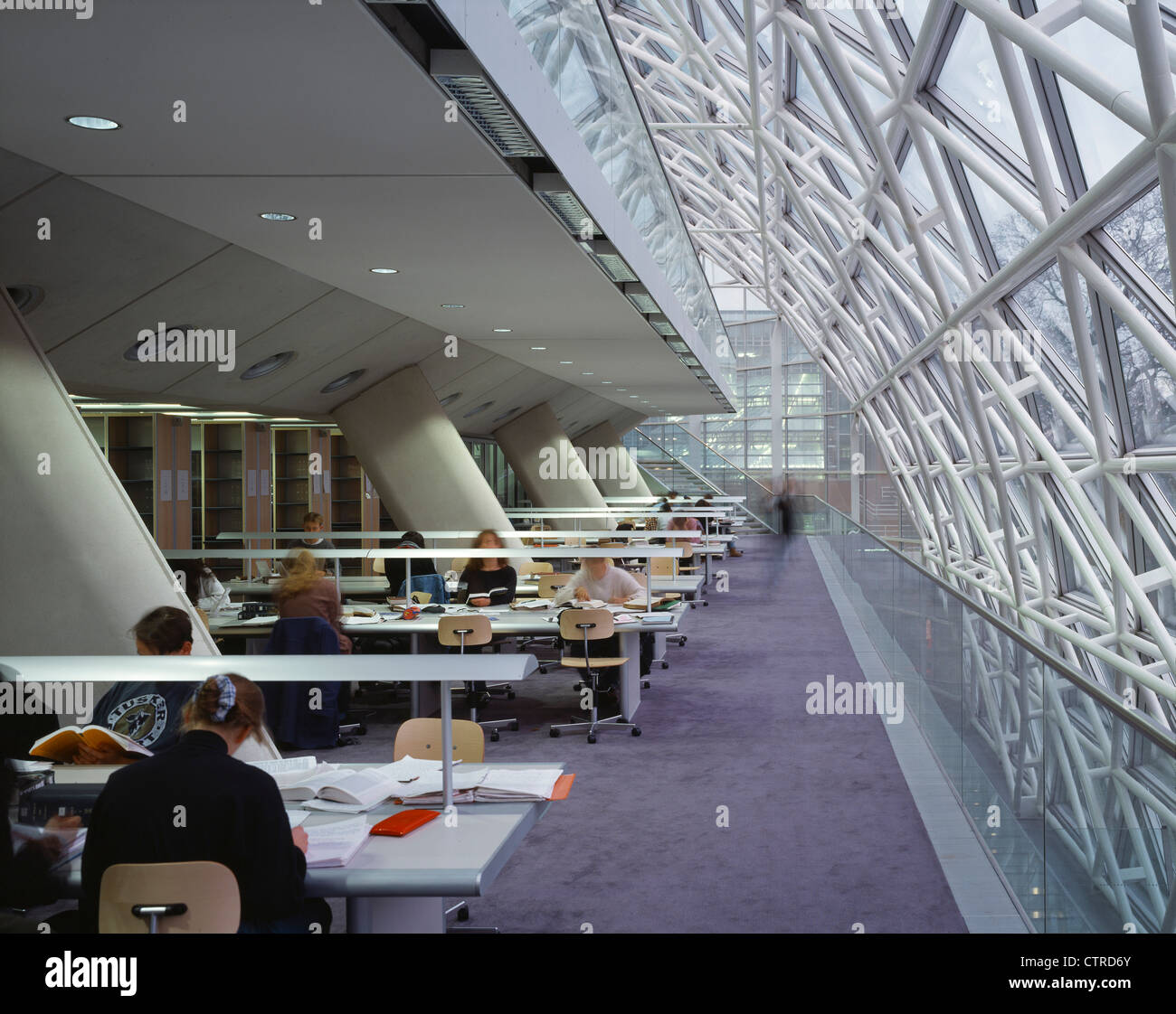 Faculty of law university of cambridge library interior with curved