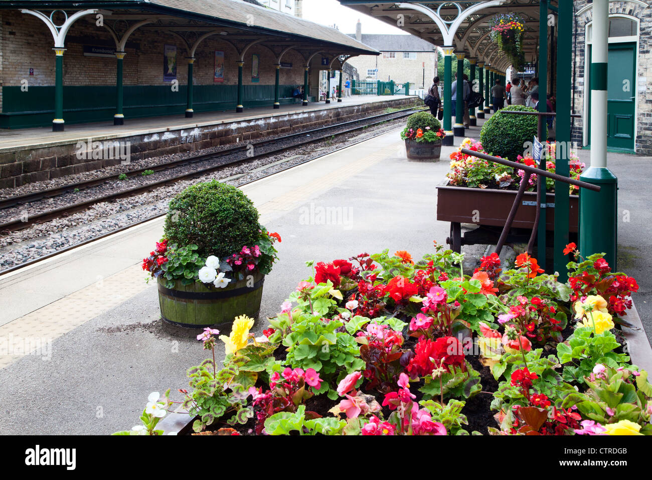 Train station flowers hires stock photography and images Alamy