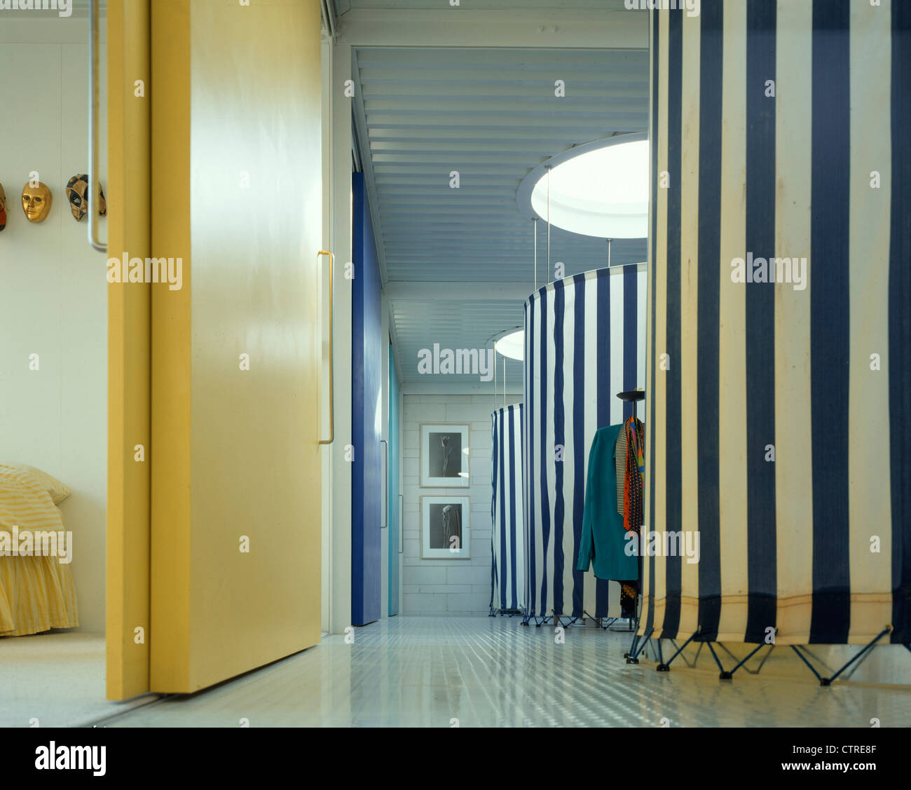 the flower house (home for architect and florist) interior with a