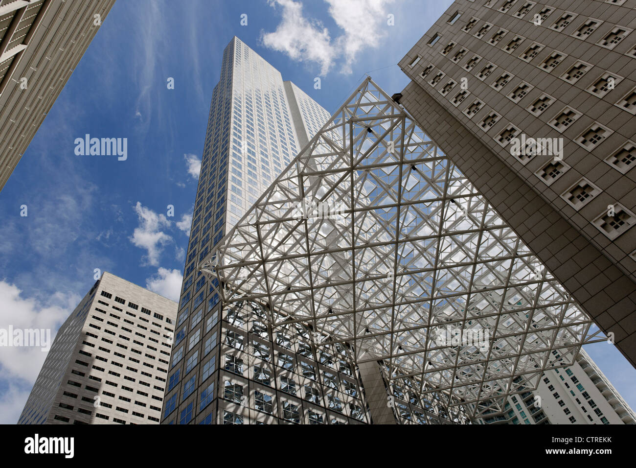 Wachovia Financial Center, Hochhäuser, Downtown Miami, Florida, USA Stock Photo