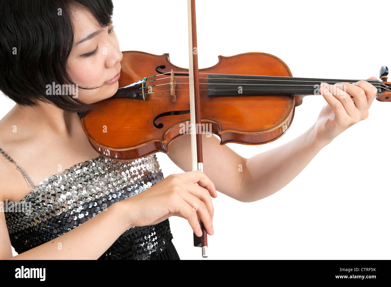 female asian violinist Stock Photo Alamy