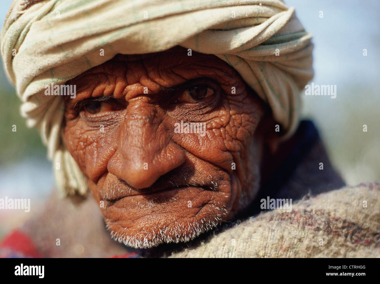 Man belonging to the Bhil tribe ( India) Stock Photo