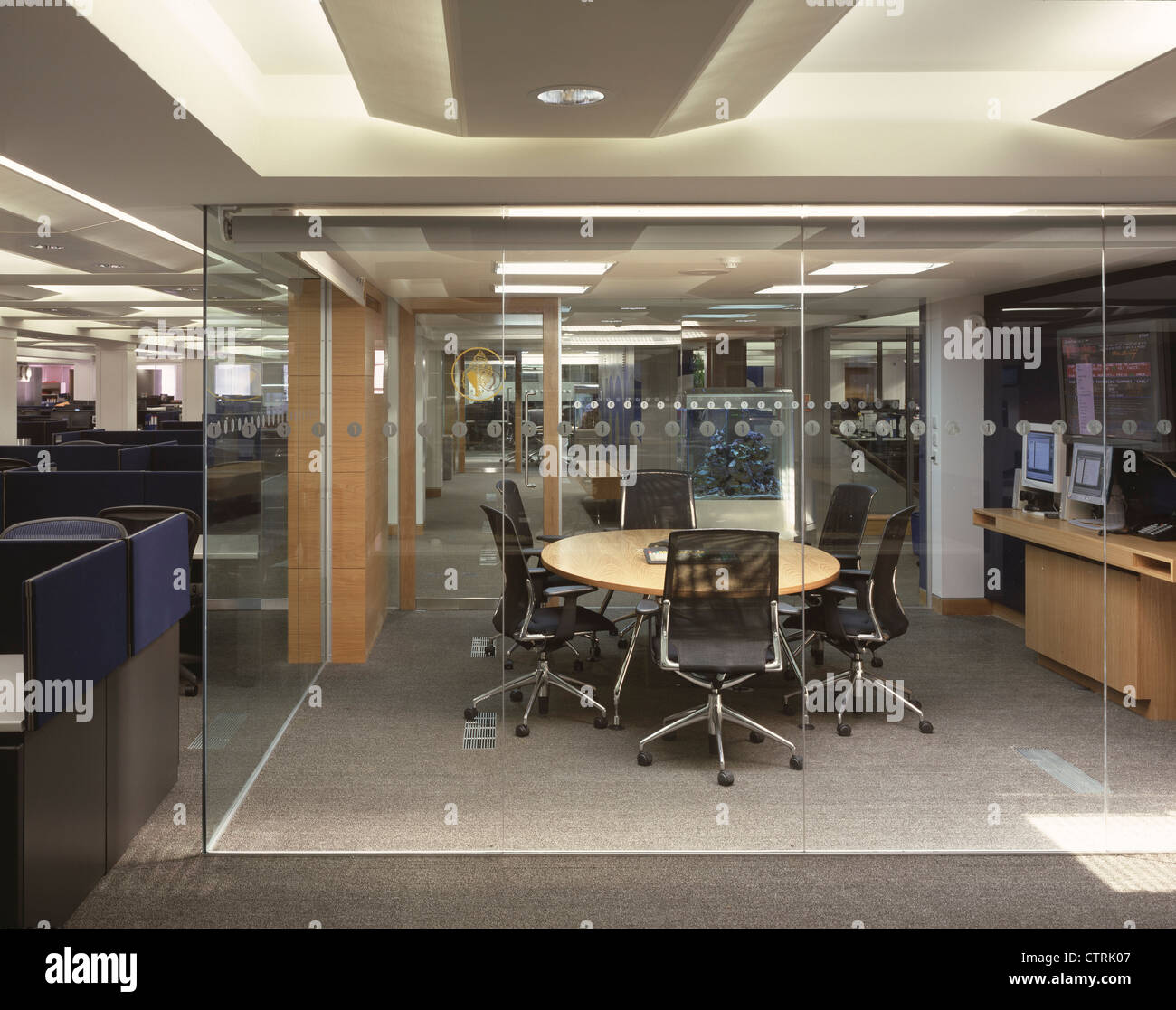 bloomberg offices glass enclosed office Stock Photo Alamy