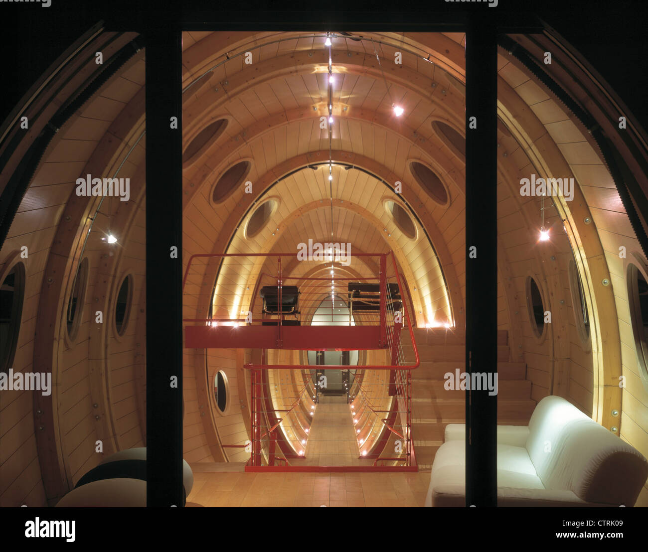 spine house inside pod Stock Photo Alamy