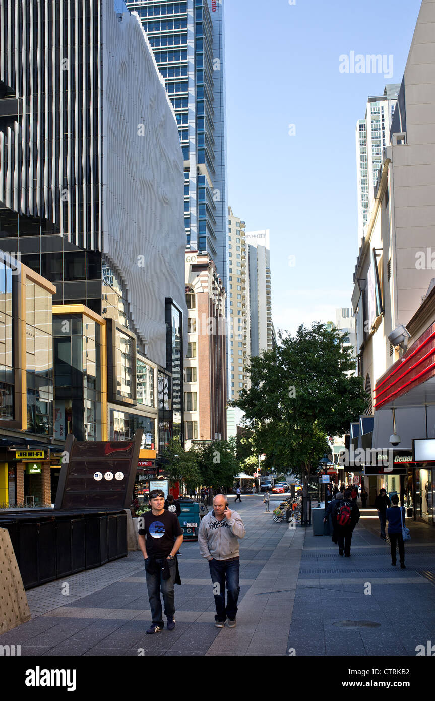 A street in the centre of Brisbane Stock Photo Alamy