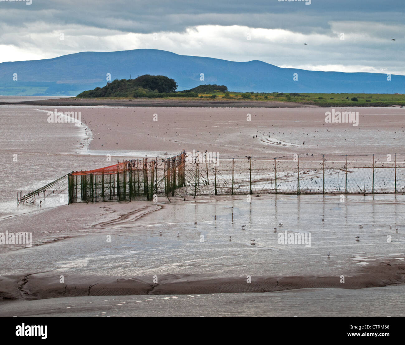 Haff nets at Annan, Dumfries and Galloway Stock Photo